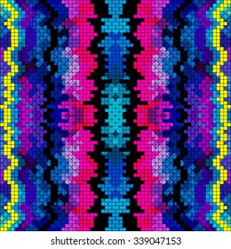 beautiful colored pixel pattern vector illustration