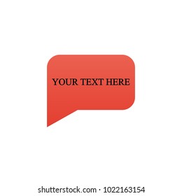 Beautiful colored ribbon. Realistic Ribbon with inscription:your text here