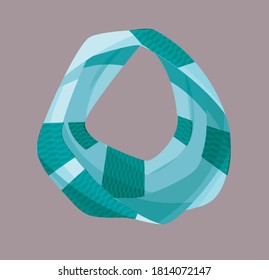 beautiful colored scarf on a colored background