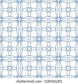 Beautiful colored seamless art pattern. Vintage deco background. Great for fabric and textile, wallpaper, packaging or any desired idea