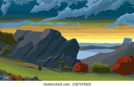 A beautiful and colorful abstract nature background
