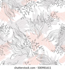 Beautiful colorful abstract seamless pattern. Background, texture, textile, fabric. Vector illustration