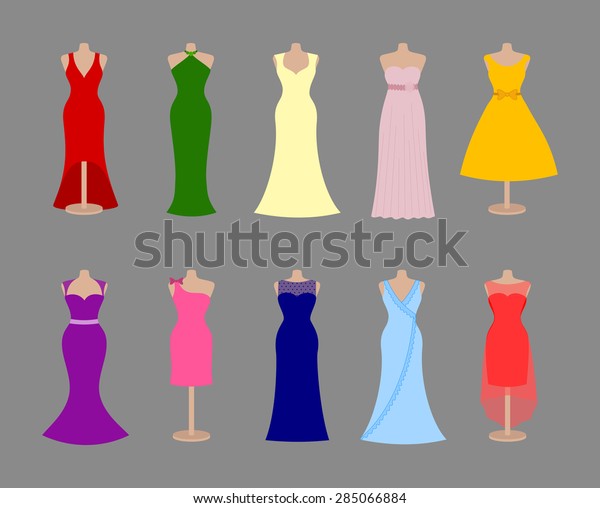 beautiful colorful dresses