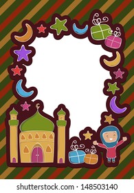 Beautiful colorful background for Muslim community festival Eid Mubarak.