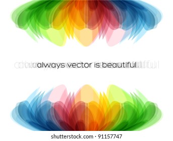 beautiful colorful baner or card design