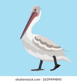 Beautiful colorful bird vector illustration