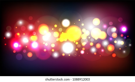 beautiful colorful bokeh effect abstract background for decoration