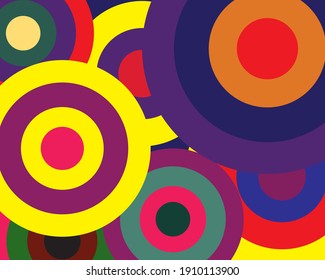 beautiful colorful circle background design