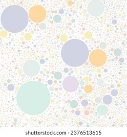 Beautiful colorful circles seamless pattern vector. Geometrical shapes abstract background. Multicolor bubbles. Colorful dots. Design for background, fabric, crafting tape, wallpaper.