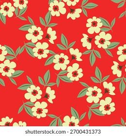 Beautiful colorful cute pattern flower vector background image