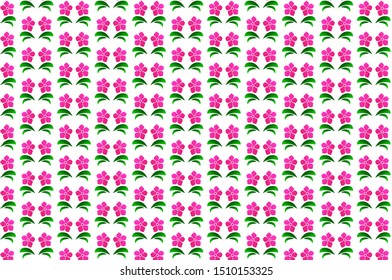 Beautiful And Colorful Floral Pattern Background, Editable Vector. Best as printing cloths.