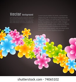 beautiful colorful flower eps10 vector illustration