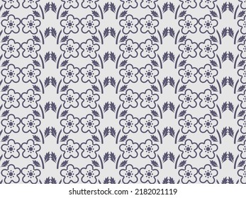 Beautiful Colorful Flower Pattern Background Design Art 