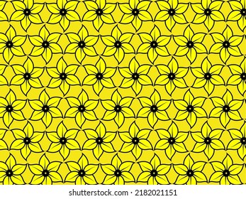 Beautiful Colorful Flower Pattern Background Design Art 