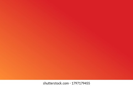 Beautiful colorful gradient abstract background. Soft and smooth texture. Blend of bright red and orange colors. Use for your background design. Vector illustration