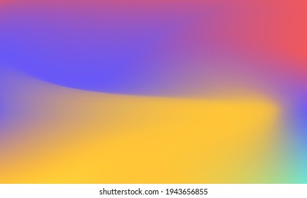 Schöner bunter Farbverlauf-Hintergrund, eine Kombination aus Blau, Gelb und Rot, glatte und weiche Textur, die für Banner-Hintergründe, Plakate, Vorlagen und andere verwendet wird