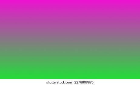 Beautiful colorful gradient background with complementary color combinations of pink and green. Nature gradient backdrop. Vector illustration. Horizontal gradient. 