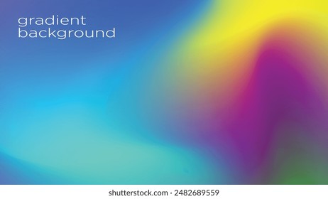 beautiful colorful gradient background that smoothly transitions hues,  shades of purple, blue, green, and yellow. The colors blend seamlessly, creating a visually soothing effect gradient.