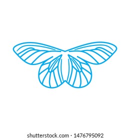 Beautiful Colorful Gradient Butterfly Vector Logo Isolated Illustration