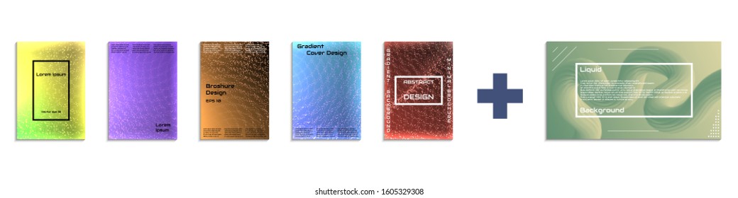 Beautiful, colorful, grainy, space background for banner. Set of Colorful abstract gradient banners. Design elements for  greetings card, flyers, invitation, posters, brochure, banners, calendar.