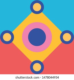 Beautiful colorful graphic geometry texture pattern. Vector. EPS.