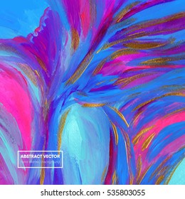 Beautiful colorful hand painted background,vector