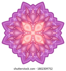 Beautiful colorful illustration with abstract shiny pattern isolated on the white background