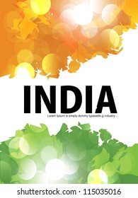 Beautiful & colorful India flyer design or cover design, EPS 10