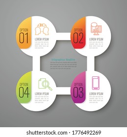 Beautiful Colorful Informative Business Infographics Graphs Stock ...