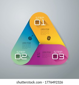 Beautiful and colorful informative business infographics. Graphs, value, stripes, arrows, text, diagrams, time. Can be used for steps, options, business processes, workflow, flowchart concept.