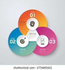 Beautiful and colorful informative business infographics. Graphs, value, stripes, arrows, text, diagrams, time. Can be used for steps, options, business processes, workflow, flowchart concept.