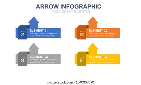 Beautiful and colorful informative business infographics. Graphs, value, stripes, arrows, text, diagrams, time. Can be used for steps, options, business processes, workflow, flowchart concept.