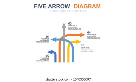 Beautiful and colorful informative business infographics. Graphs, value, stripes, arrows, text, diagrams, time. Can be used for steps, options, business processes, workflow, flowchart concept.