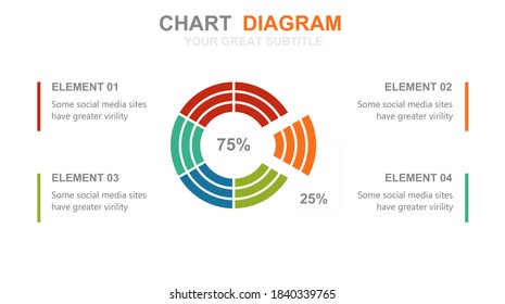 Beautiful and colorful informative business infographics. Graphs, value, stripes, arrows, text, diagrams, time. Can be used for steps, options, business processes, workflow, flowchart concept.