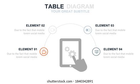 Beautiful and colorful informative business infographics. Graphs, value, stripes, arrows, text, diagrams, time. Can be used for steps, options, business processes, workflow, flowchart concept.