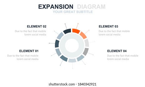 Beautiful and colorful informative business infographics. Graphs, value, stripes, arrows, text, diagrams, time. Can be used for steps, options, business processes, workflow, flowchart concept.