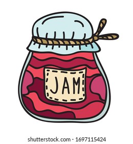Beautiful colorful jam. Vector illustration
