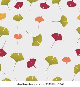 Beautiful colorful leaf pattern design for fabric, wallpaper or stickers