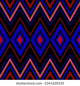 Hermosos patrones de línea coloridos sobre un fondo negro para la moqueta, diseño de papel pintado.