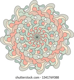Beautiful colorful mandala poster. Vector illustration. Eps 10. 