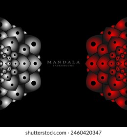 Beautiful colorful oriental mandala background