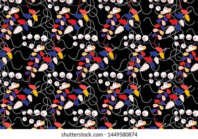 
beautiful colorful pattern of twig tree pattern