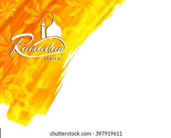 Beautiful colorful Ramadan Kareem background design.