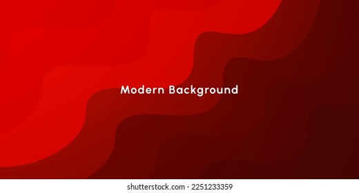 The beautiful colorful red gardient with smooth curve in wallpaper concept