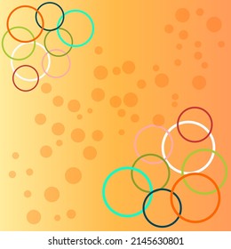 Beautiful colorful ring gradient background