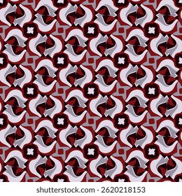 Beautiful colorful seamless pattern. Art forms are grouped and arranged in a specific order. Vector image for print, textile, packaging, interior design and your other projects.