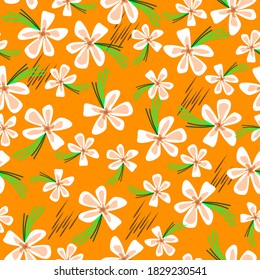 beautiful colorful seasonal leaves textile ready to print design vector illustration