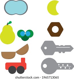 beautiful and colorful shape graphics