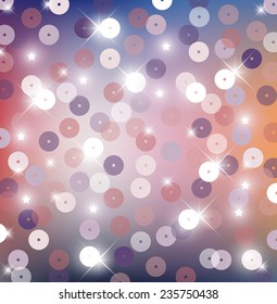 Beautiful colorful shining sequin background illustration vector
