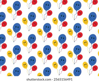 BEAUTIFUL AND COLORFUL SMILING FACE EMOJI BALLON VECTOR COVER, BACKGROUND GRAPHICS ILLUSTRATOR NEW DESIGN PATTERN